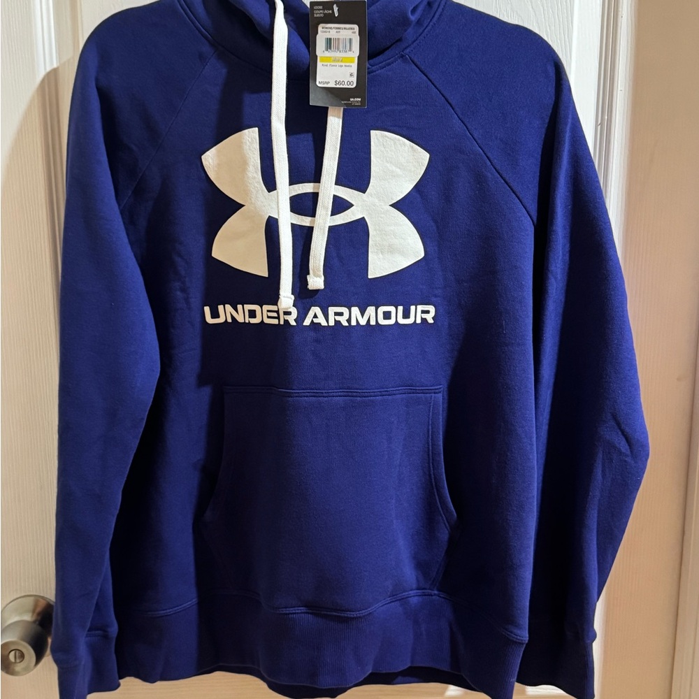 Under Armour Navy Rival Fleece Hoodie
